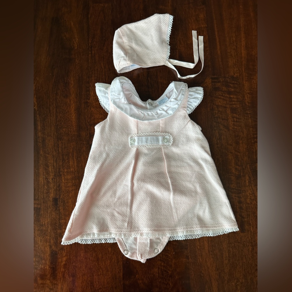 Edgehill Collection Newborn Dress with Bonnet